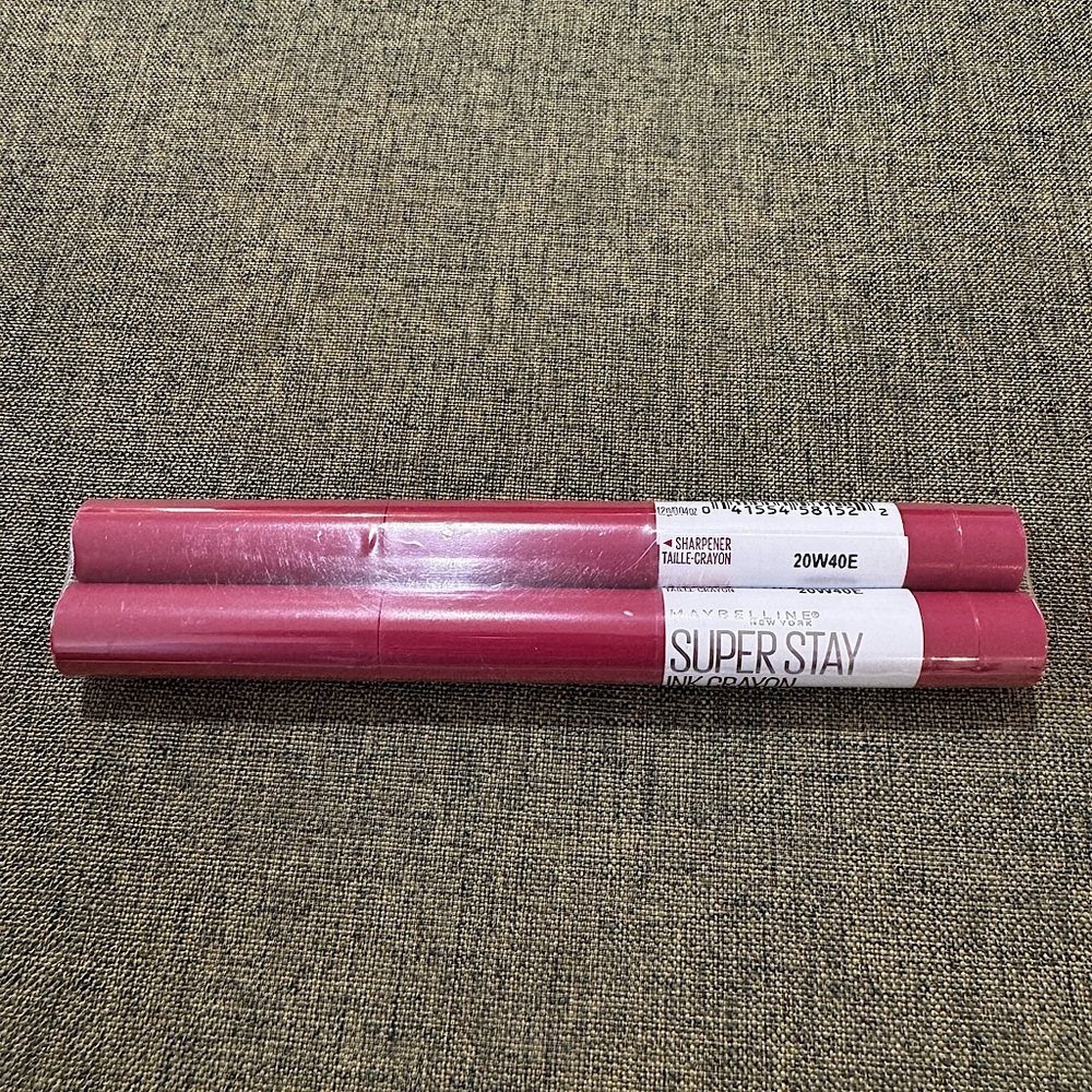 Maybelline super stay ink crayon. color: 80 “run the world” 2/pack
